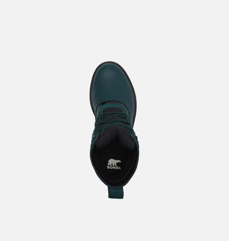 Sorel Dam Gummistövlar Marinblå - Lennox™ Street Lace Mid - CAH-408625